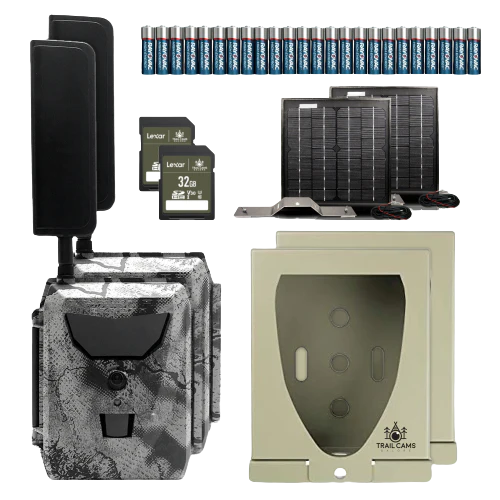 Bundle Saving! Spartan Golive Cellular Live Stream Trail Cameras with accessories. Optional Solar Panel Kit Questions & Answers